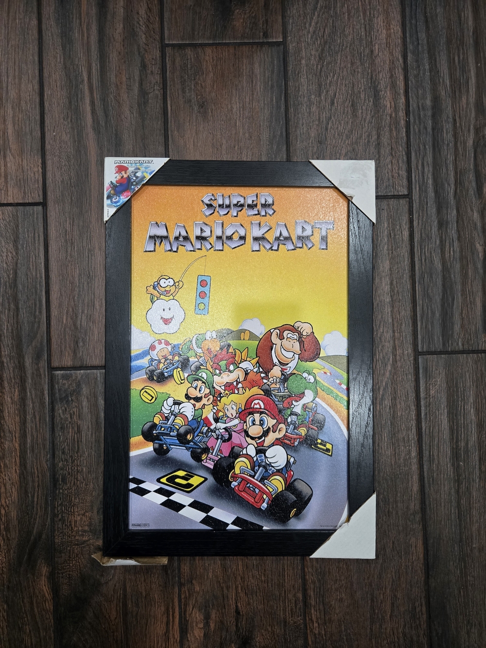 2014 Super Mario Kart Official Nintendo Licensed Wall Art Framed Picture 23x19